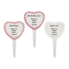 Floral Memorial Heart Stake at Guineys Ireland