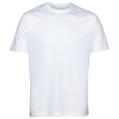 Men's 100% Cotton White T-Shirt Large