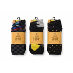 Men's Cotton Rich 7 Day Socks - Assorted