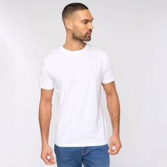 Male Modelling the Barlowe T-Shirt White by Bewley & Ritch