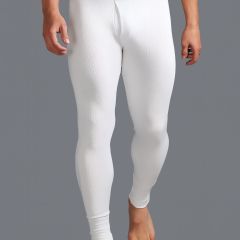 Men's White Thermal Long Johns White at Guineys Ireland