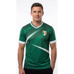 Mens Ireland short sleeve sports jersey 100 percent polyester available small to XXL supporting Ireland