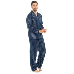 Mens Traditional Button Through Tailored Pyjamas at Guineys Ireland