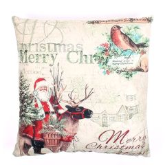 Printed Merry Christmas Cushion Cover