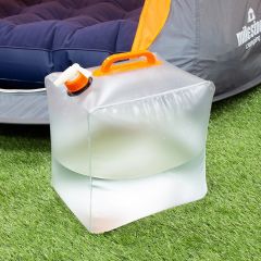 Milestone Camping 15L Collapsible Water Carrier with Tap – Clear