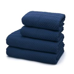 Moda 100% Cotton Towel Navy at Guineys Ireland