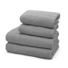Moda 100% Cotton Towel Silver at Guineys Ireland