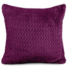 Cushion Cover Moda Plush Aubergine 22" at Guineys Ireland