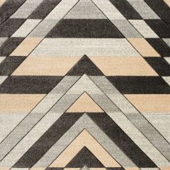 Close-up of modern geometric beige and grey rug texture – contemporary Irish home décor