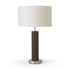 Coffee & White Metal Table Lamp at Guineys Ireland