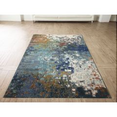 Morocco Printed Rug Blue