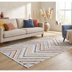 Multicolour Herringbone Rug