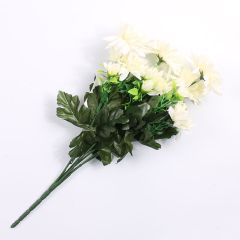 Artificial Flowers Bush Cream