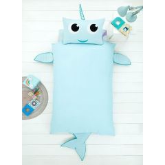 Single Duvet Set Narwhal Novelty Shape 