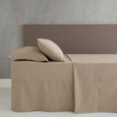 Catherine Lansfield Easy Iron Percale Fitted Sheet Natural - Online Offer Only