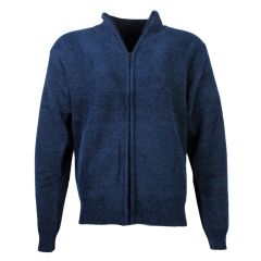 Men's Chenille Full Zip Jumper Navy