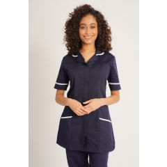 Women's Healthcare Nurses Tunics Navy with White Trim by Behrens