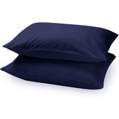 Housewife Pillowcase Pairs Navy