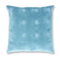 Nela jeans blue decorative cushion 45x45cm with stitched geometric pattern