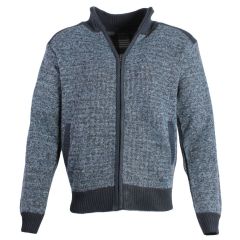 Men's Panel Full Zip Jumper Navy