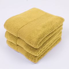 100% Cotton Zero Twist Mustard Towel