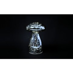 Silver LED Mushroom Standing Figure