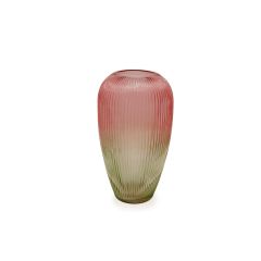 30cm Graduated Green&Pink Vase