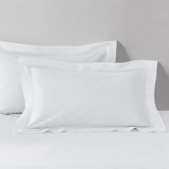 100% Cotton Oxford Pillowcase Pair White at Guineys Ireland