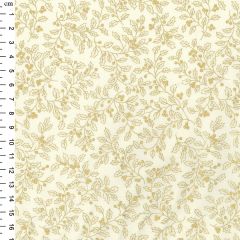 Rose & Hubble Christmas Cream Holly Berries Cotton Fabric - Price by the Metre