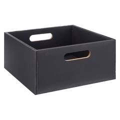 Storage Box Dark Grey 31x15cm