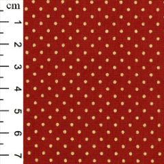 54″ Rose & Hubble 100% Cotton Christmas Polka Dots Red Fabric - Price by the Metre