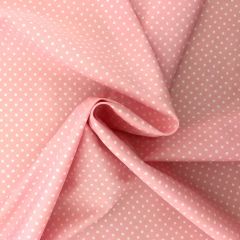 100% Cotton Fabric Pale Pink Spots 60" at Guineys Ireland