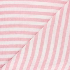100% Cotton Fabric Pale Pink Stripe 60" at Guineys Ireland