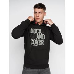 Pecklar Men's Hoodie Black by Duck & Cover - Online Offer Only