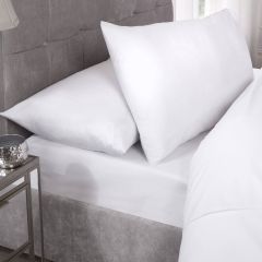 Percale Pillowcase Pair White
