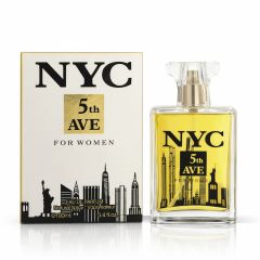 Blue For Men Gold Edition Eau de Parfum bottle and gold packaging on white background