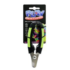 Play pet nail cutting tool with non-slip handle, designed for safely trimming cat and dog nails.