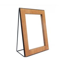 Sunburst Wooden Standing Mirror