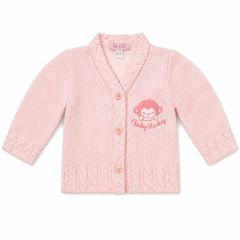 Premature Baby Cardigan Pink Cheeky Monkey
