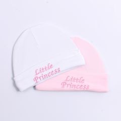 Baby 2 Pack Hats Princess Assorted