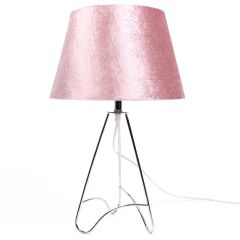 Tripod Lamp Pink Crush Velvet