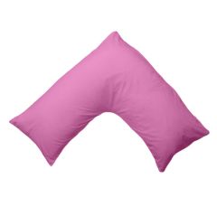 Percale V-Shape Pillowcase Pink