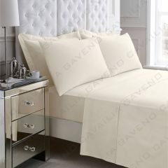 Percale Deep Fitted Sheet Cream by Gaveno Cavailia at Guineys Ireland