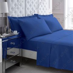 Percale Deep Fitted Sheet Royal Blue by Gaveno Cavailia at Guineys Ireland