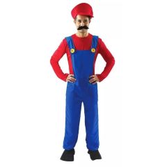 Adult Halloween Plumber Overalls