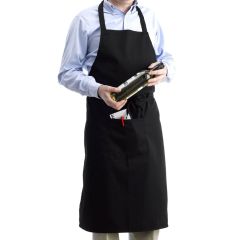 showing the Black Bib Apron 32x40''