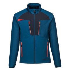 Showing the front of the Portwest Zip Base Jacket Blue