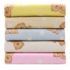 1pk Fitted Cot Bed Sheet printed