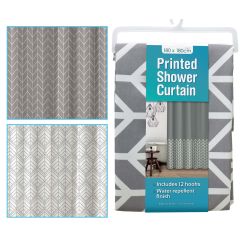 Shower Curtain with Hooks