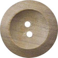 Wood Two Hole Button - Size 22